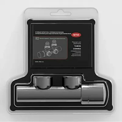 Узел нижнего подключения угловой с термостатическим управлением хром Rifar R.Ad.L02